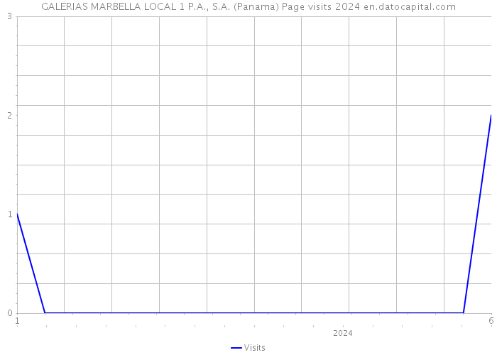 GALERIAS MARBELLA LOCAL 1 P.A., S.A. (Panama) Page visits 2024 