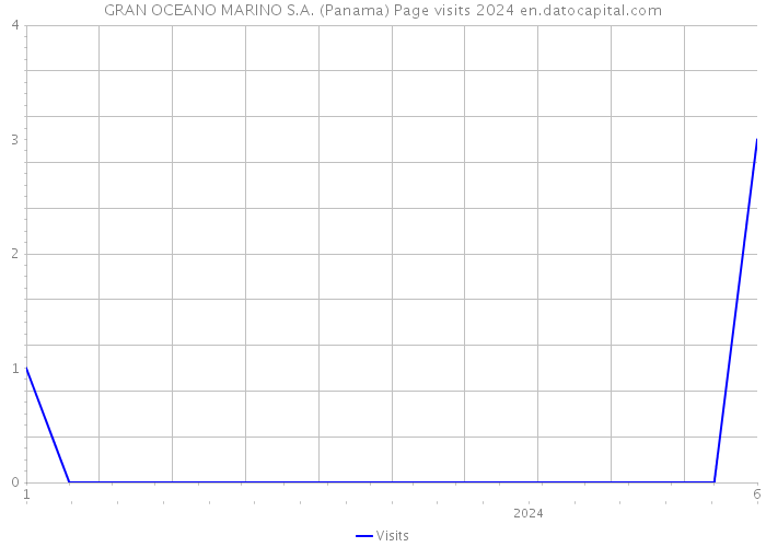 GRAN OCEANO MARINO S.A. (Panama) Page visits 2024 
