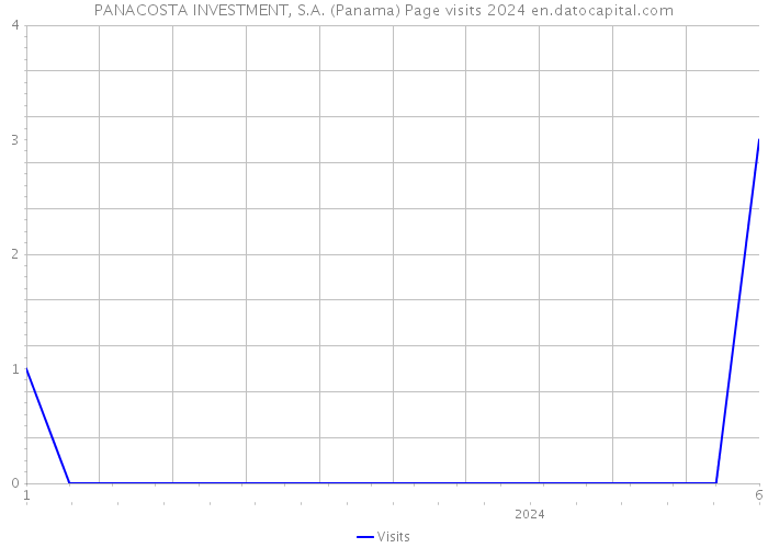 PANACOSTA INVESTMENT, S.A. (Panama) Page visits 2024 
