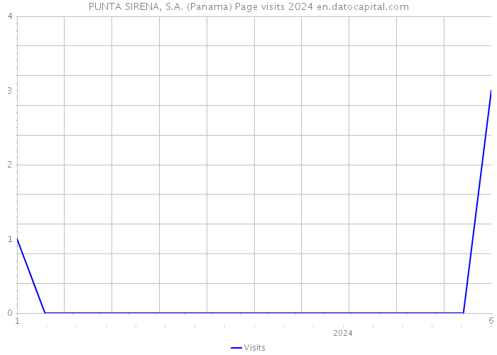 PUNTA SIRENA, S.A. (Panama) Page visits 2024 