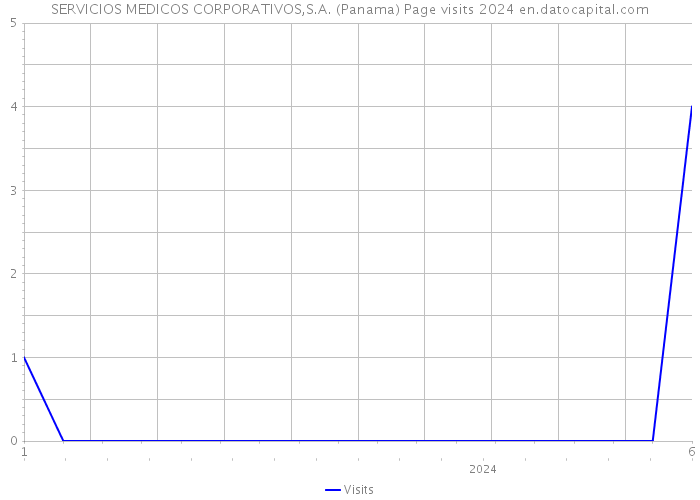 SERVICIOS MEDICOS CORPORATIVOS,S.A. (Panama) Page visits 2024 