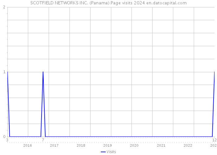 SCOTFIELD NETWORKS INC. (Panama) Page visits 2024 