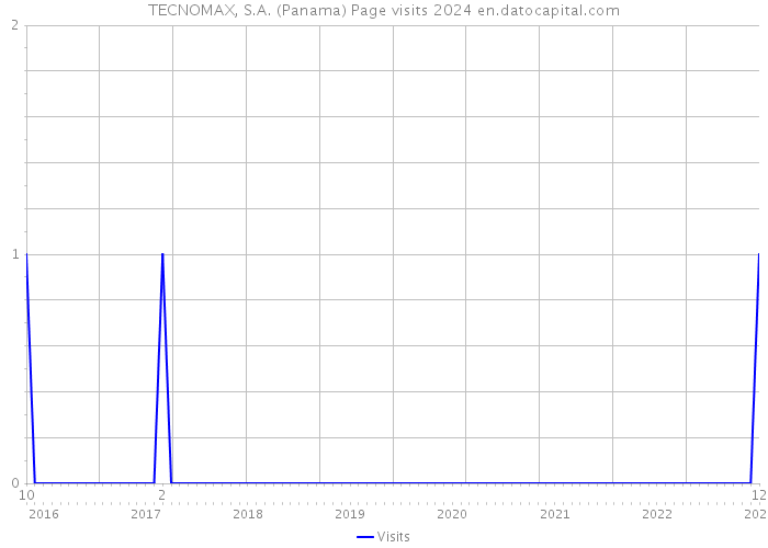 TECNOMAX, S.A. (Panama) Page visits 2024 