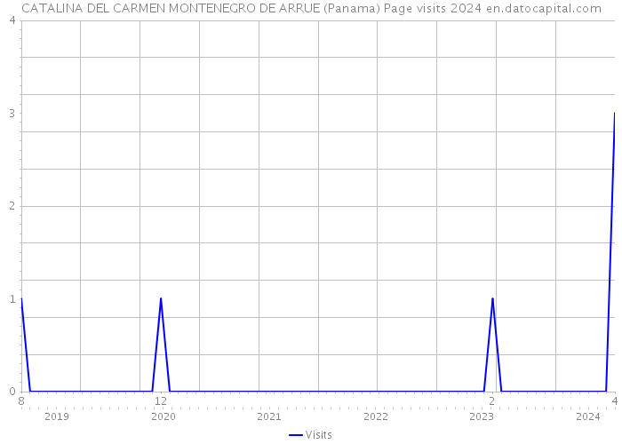 CATALINA DEL CARMEN MONTENEGRO DE ARRUE (Panama) Page visits 2024 