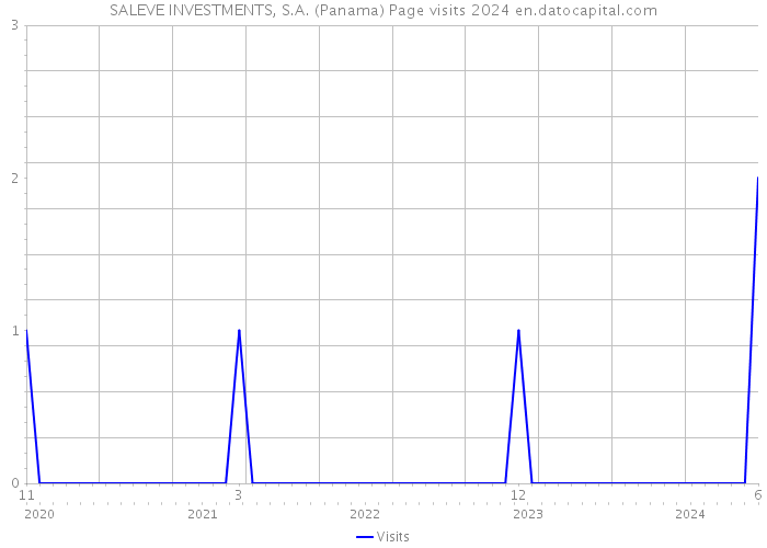SALEVE INVESTMENTS, S.A. (Panama) Page visits 2024 