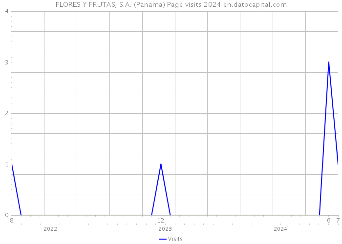 FLORES Y FRUTAS, S.A. (Panama) Page visits 2024 