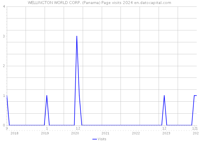 WELLINGTON WORLD CORP. (Panama) Page visits 2024 