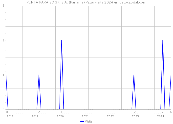 PUNTA PARAISO 37, S.A. (Panama) Page visits 2024 
