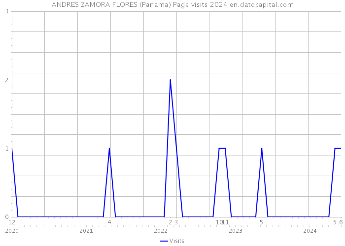 ANDRES ZAMORA FLORES (Panama) Page visits 2024 