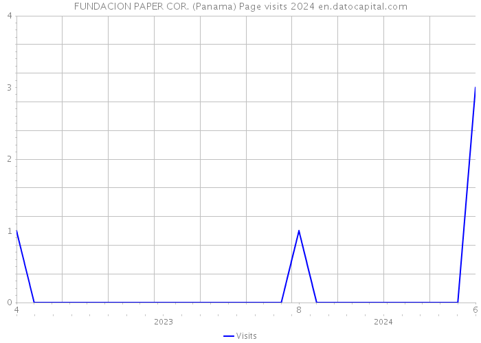 FUNDACION PAPER COR. (Panama) Page visits 2024 
