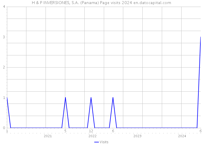 H & P INVERSIONES, S.A. (Panama) Page visits 2024 