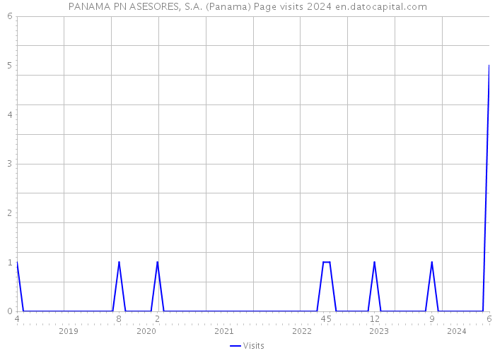 PANAMA PN ASESORES, S.A. (Panama) Page visits 2024 