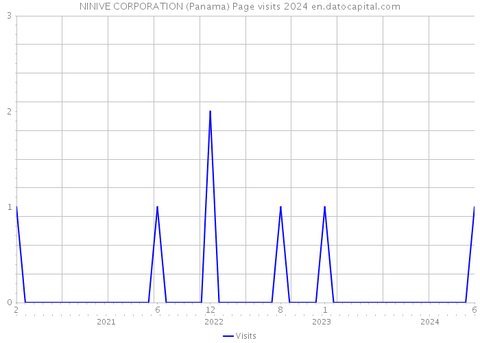 NINIVE CORPORATION (Panama) Page visits 2024 