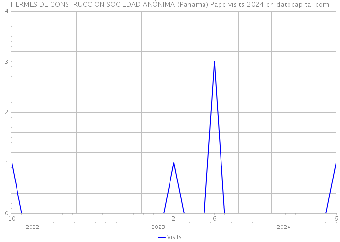 HERMES DE CONSTRUCCION SOCIEDAD ANÓNIMA (Panama) Page visits 2024 