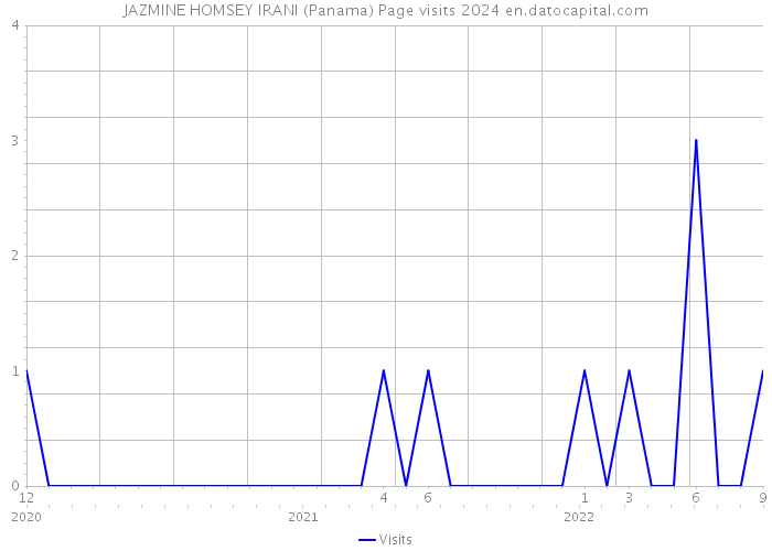 JAZMINE HOMSEY IRANI (Panama) Page visits 2024 