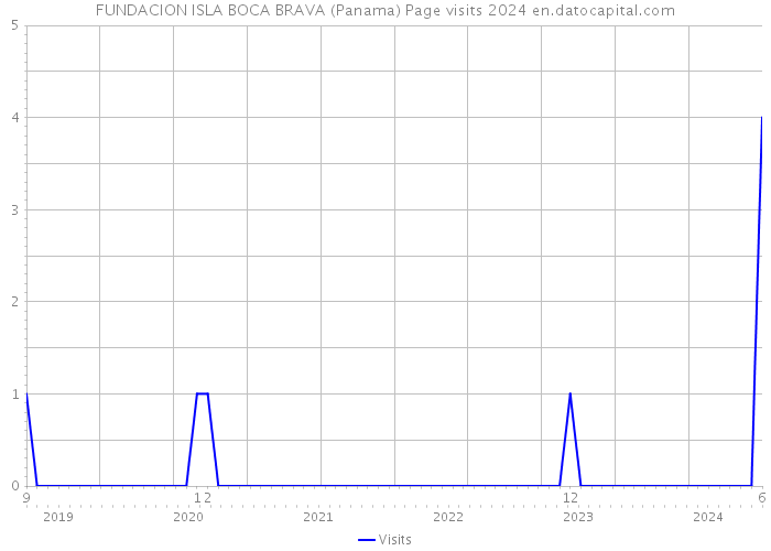 FUNDACION ISLA BOCA BRAVA (Panama) Page visits 2024 