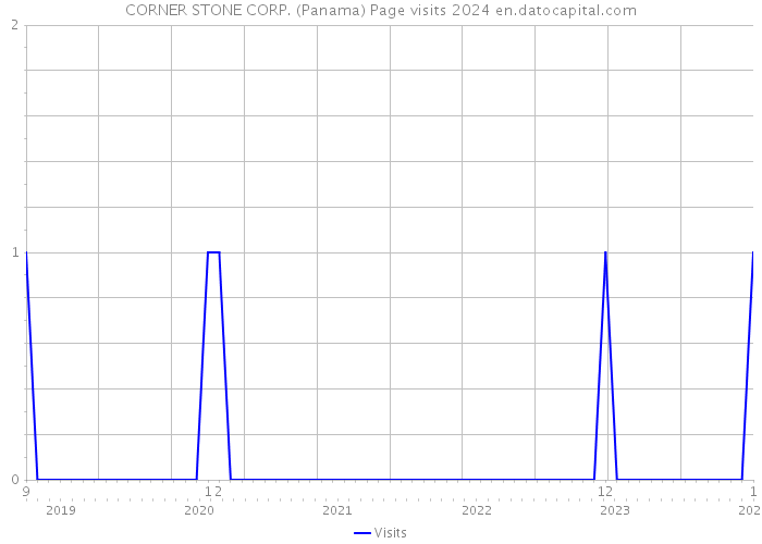 CORNER STONE CORP. (Panama) Page visits 2024 