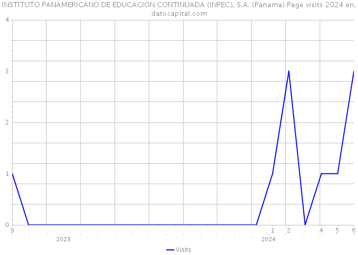 INSTITUTO PANAMERICANO DE EDUCACION CONTINUADA (INPEC), S.A. (Panama) Page visits 2024 