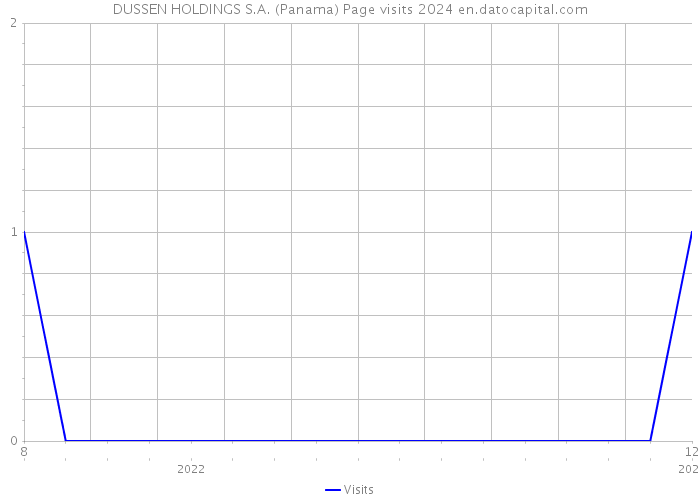 DUSSEN HOLDINGS S.A. (Panama) Page visits 2024 