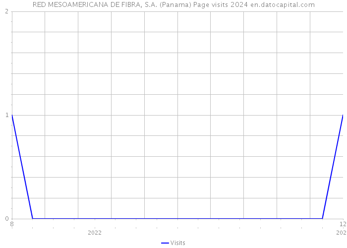 RED MESOAMERICANA DE FIBRA, S.A. (Panama) Page visits 2024 