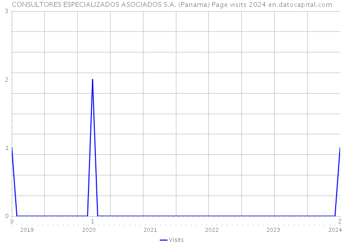 CONSULTORES ESPECIALIZADOS ASOCIADOS S.A. (Panama) Page visits 2024 