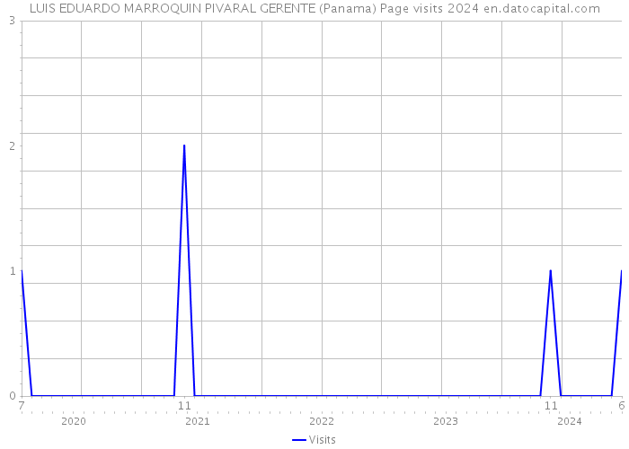 LUIS EDUARDO MARROQUIN PIVARAL GERENTE (Panama) Page visits 2024 