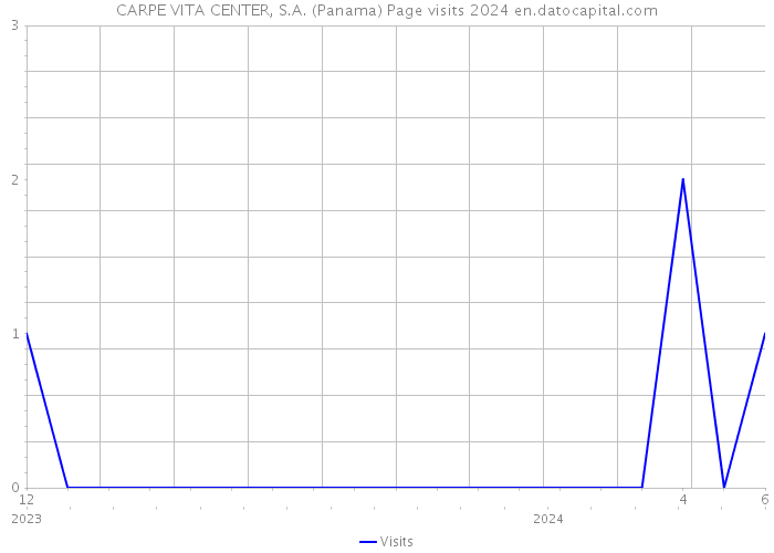CARPE VITA CENTER, S.A. (Panama) Page visits 2024 