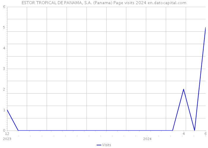 ESTOR TROPICAL DE PANAMA, S.A. (Panama) Page visits 2024 