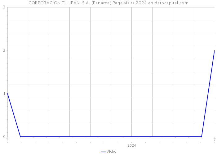 CORPORACION TULIPAN, S.A. (Panama) Page visits 2024 