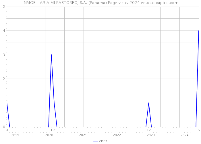 INMOBILIARIA MI PASTOREO, S.A. (Panama) Page visits 2024 