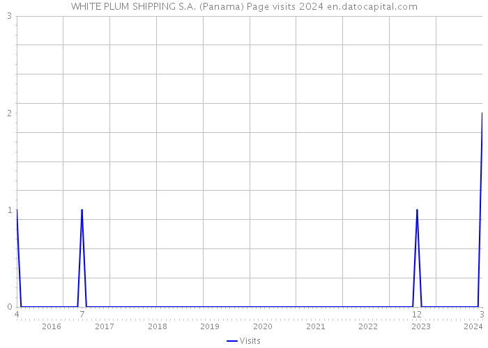 WHITE PLUM SHIPPING S.A. (Panama) Page visits 2024 