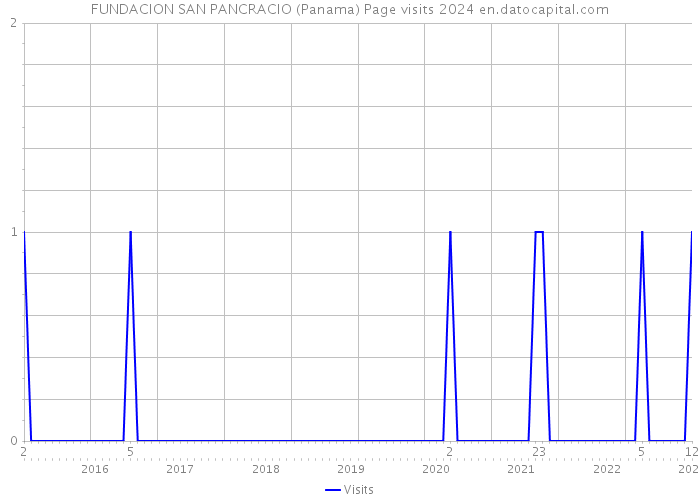 FUNDACION SAN PANCRACIO (Panama) Page visits 2024 