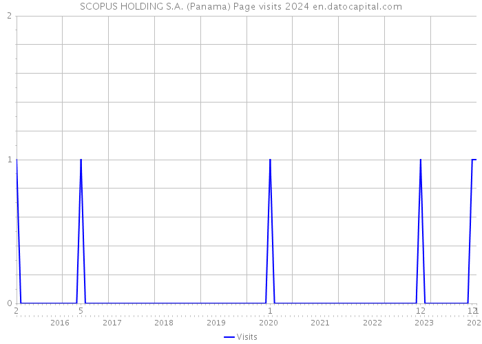 SCOPUS HOLDING S.A. (Panama) Page visits 2024 