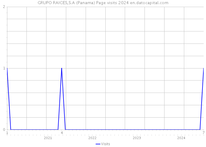 GRUPO RAICES,S.A (Panama) Page visits 2024 