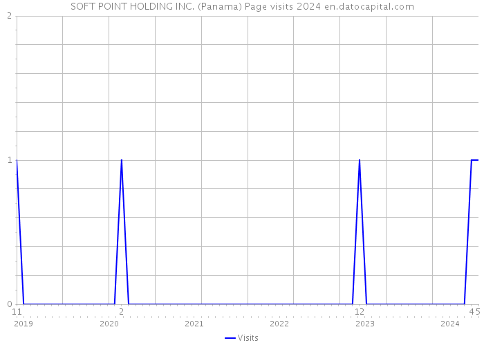 SOFT POINT HOLDING INC. (Panama) Page visits 2024 