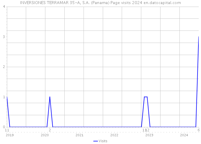 INVERSIONES TERRAMAR 35-A, S.A. (Panama) Page visits 2024 
