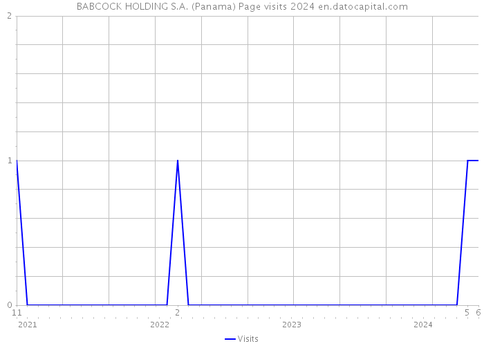 BABCOCK HOLDING S.A. (Panama) Page visits 2024 