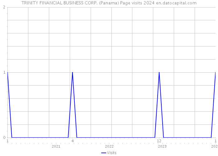 TRINITY FINANCIAL BUSINESS CORP. (Panama) Page visits 2024 