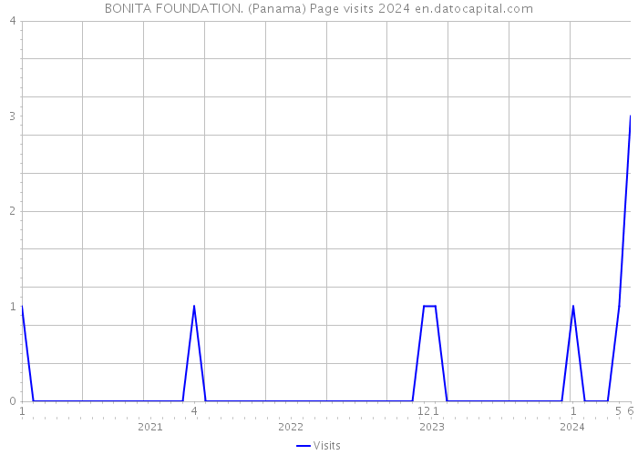 BONITA FOUNDATION. (Panama) Page visits 2024 