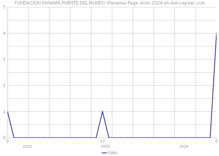 FUNDACION PANAMA PUENTE DEL MUNDO (Panama) Page visits 2024 
