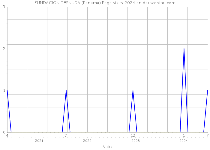 FUNDACION DESNUDA (Panama) Page visits 2024 