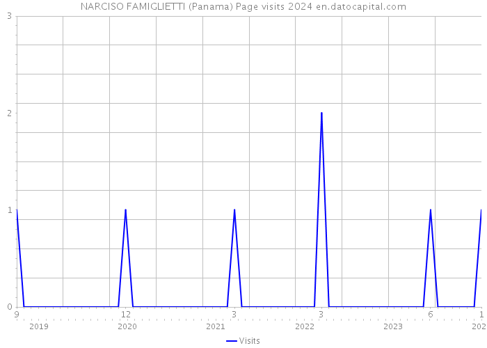 NARCISO FAMIGLIETTI (Panama) Page visits 2024 