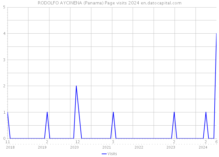 RODOLFO AYCINENA (Panama) Page visits 2024 