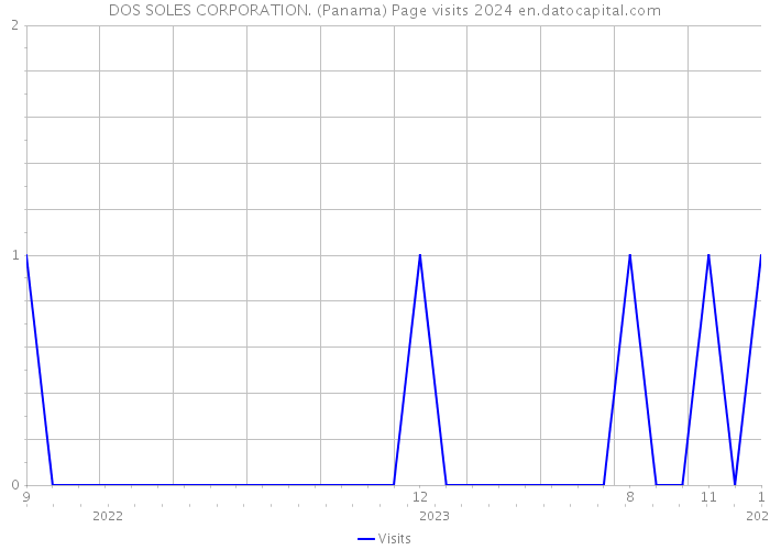 DOS SOLES CORPORATION. (Panama) Page visits 2024 