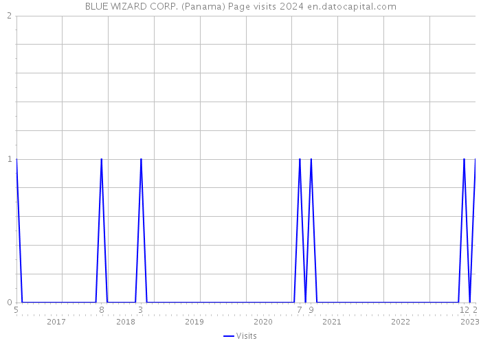 BLUE WIZARD CORP. (Panama) Page visits 2024 