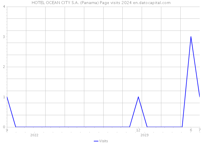 HOTEL OCEAN CITY S.A. (Panama) Page visits 2024 