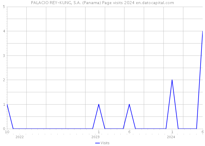 PALACIO REY-KUNG, S.A. (Panama) Page visits 2024 