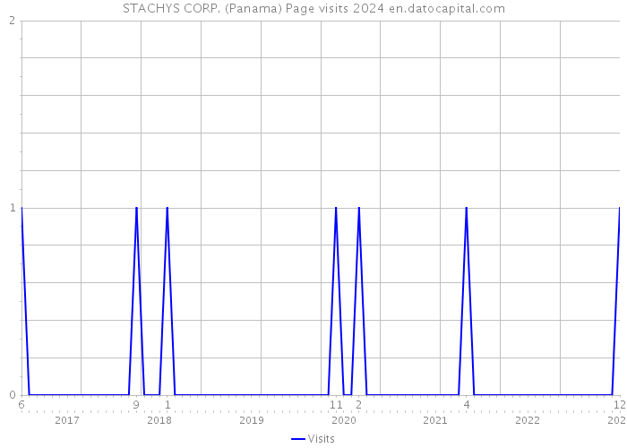 STACHYS CORP. (Panama) Page visits 2024 