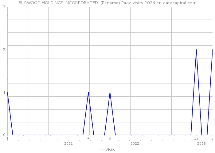 BURWOOD HOLDINGS INCORPORATED. (Panama) Page visits 2024 