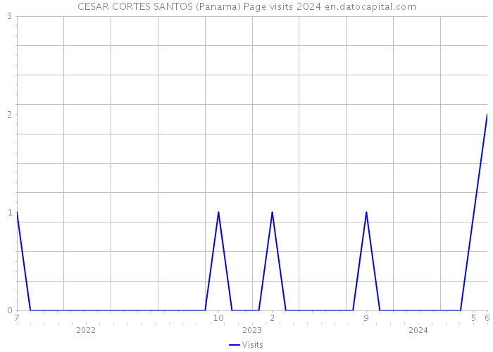 CESAR CORTES SANTOS (Panama) Page visits 2024 